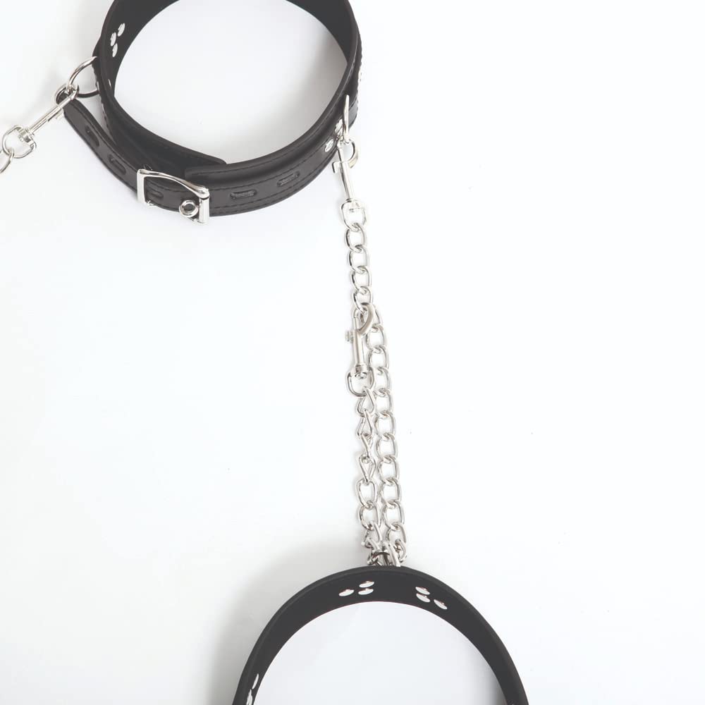 SM VIP Neck and Thigh Restraint Leg Opening Belt M-shaped (058)