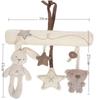 New Hanging Bed Rabbit Baby Hand Bell Safety Seat Plush Toy Multifunctional Plush Toy Stroller Mobile Gifts