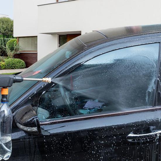 Car Pressure Washer 600PSI High Pressure Rechargeable Cordless Electric Pressure Washer with 6-in-1 Nozzle Cleaning Tool