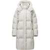 Tanboer Women's Long Goose Down Puffer Winter High-Neck Hooded Coat 530858D