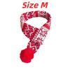 Thick Knit Cat Santa Hat Elastic Strap Pet Winter Warmer Christmas Dog Scarf  Festive Costume