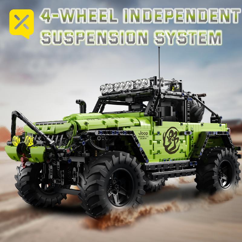 Toylynx Building Blocks 1:8 Scale Heavy-Duty Off road Vehicle with Super Racers Toys For Children Christmas and Easter Gifts