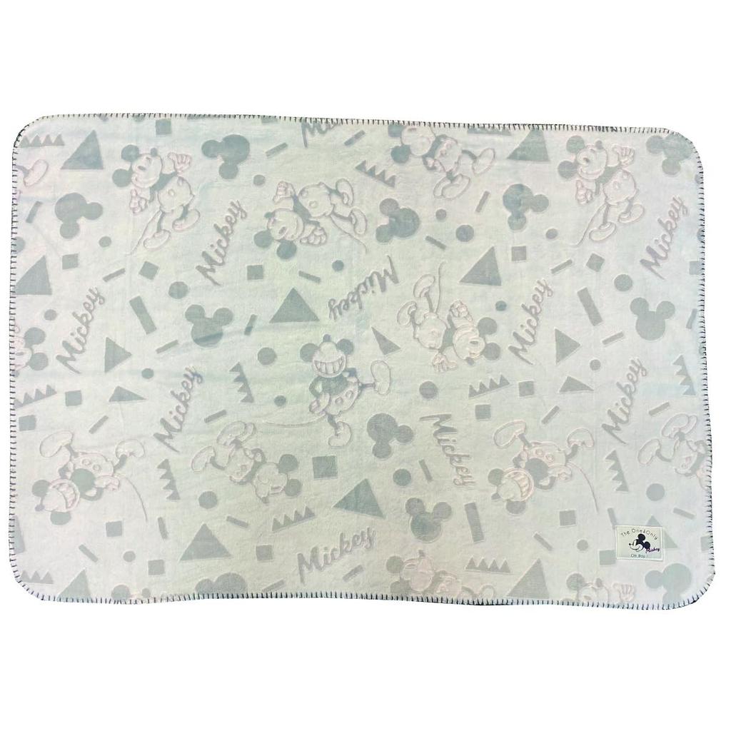 Marushin Disney Mickey Mouse Gray Pattern 70cm H X 100cm Winter Product 2245030100 Throw, Approx. W, Cute, Fluffy, Stylish, Warmer, Number
