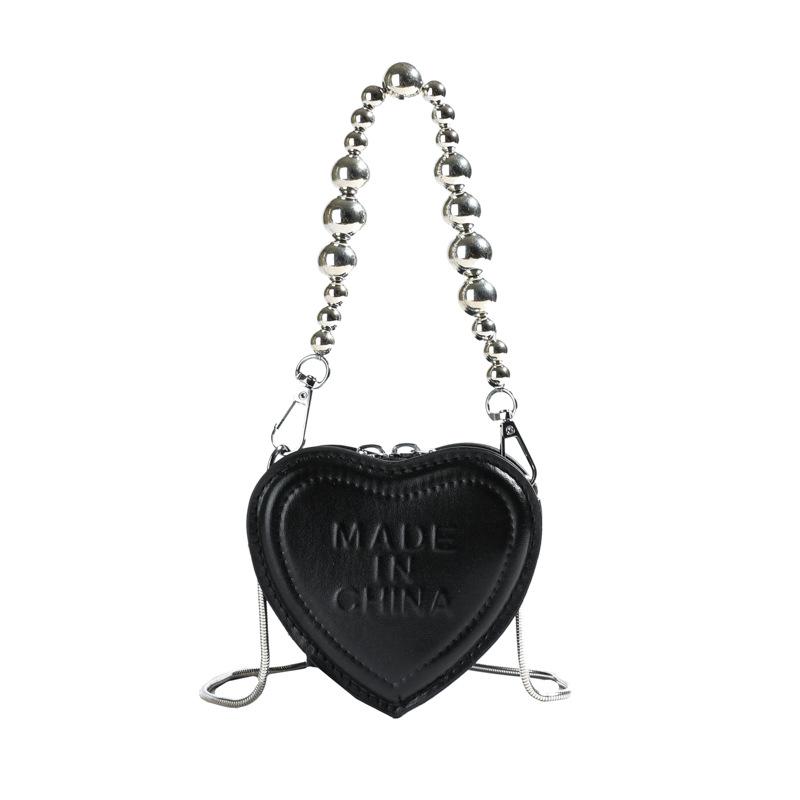 

Новая сумка love с тиснением, женская мини-сумка-мессенджер в зарубежном стиле, фото, помада, ручная сумка чёрный