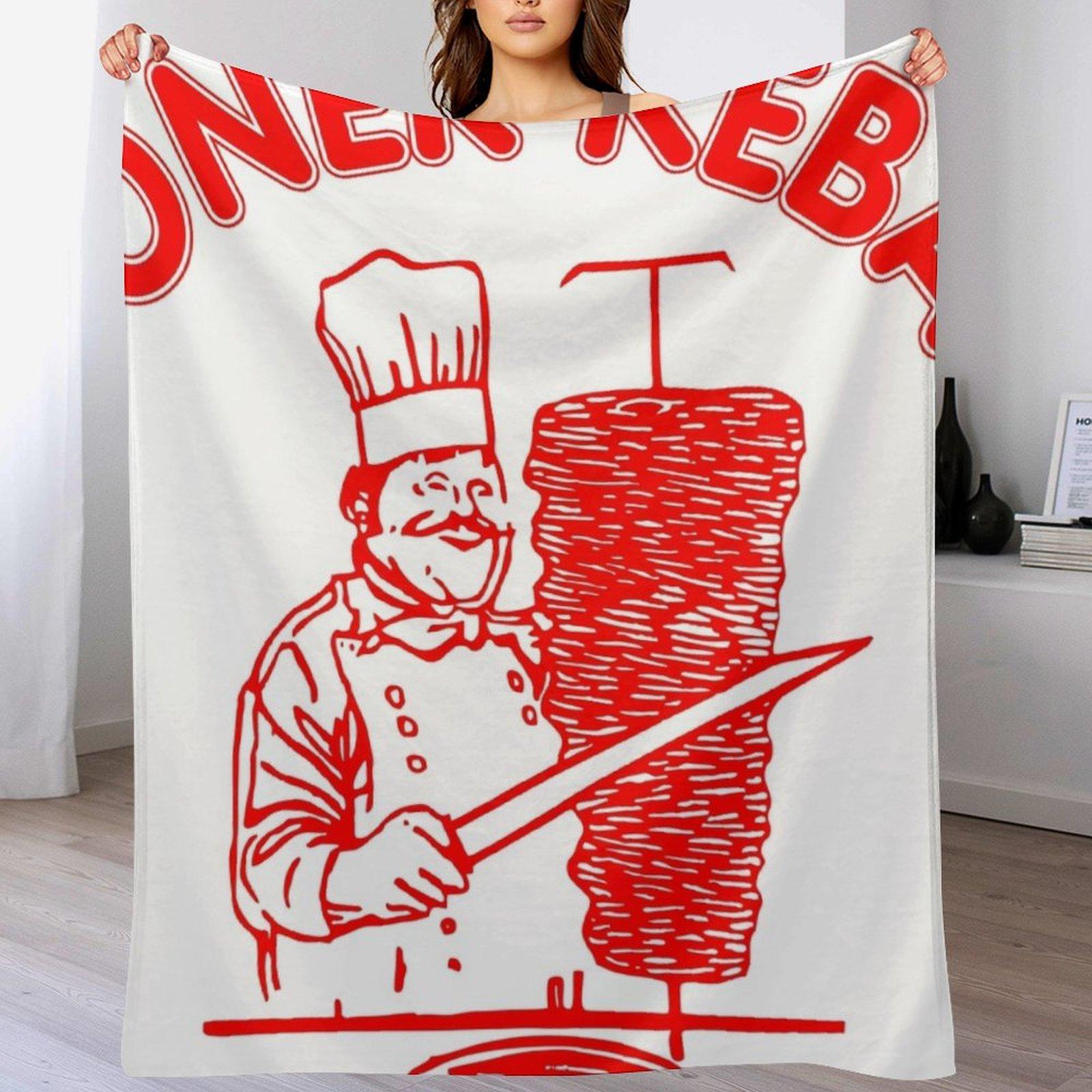 

Doner kebab Throw Blanket Wrinkle Resistant Lightweight Blanket 102x76cm(40x30in)