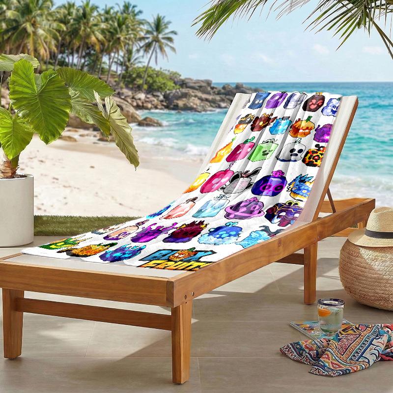 Blox Fruit Fashion Beach Towel: Ideal for Summer Adventures Soft, absorbent and quick drying suitable for swimming and bathing