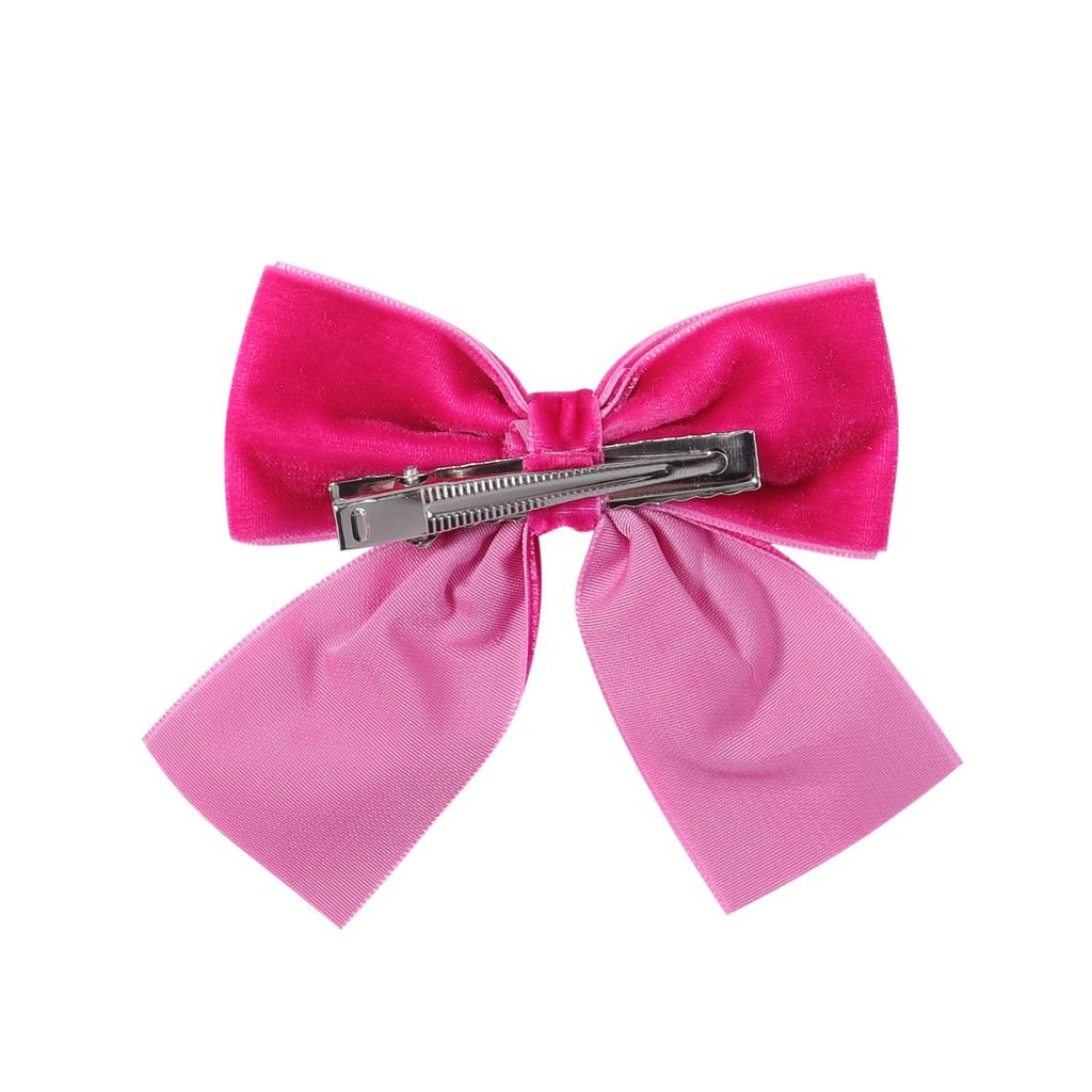 Neue Kinder-Haaraccessoires Samt Handgefertigte Schleife Haarspangen Niedliche Prinzessin Einreihige Spange Kopfschmuck für Babys