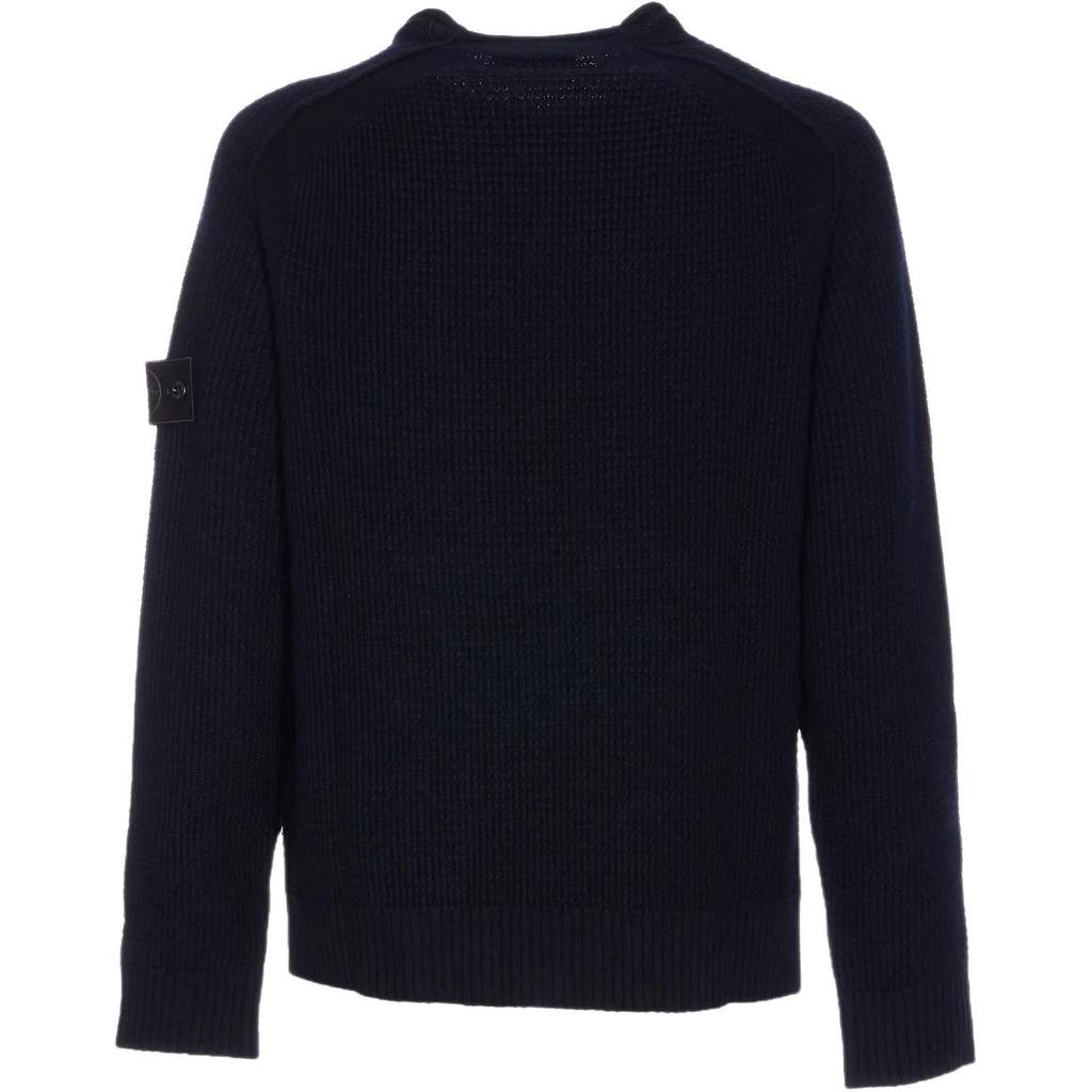 STONE ISLAND Long Sleeve Crew Neck Solid Color Sweater Men Sweater K2S155100082S00FG-V0020