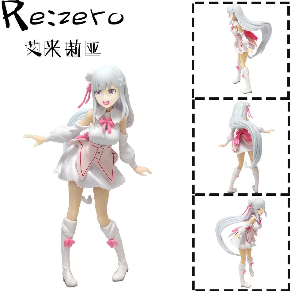 17cm Re: Re:Zero Starting Life in Another World Anime Figur Emilia Actionfiguren Kawaii Memory Snow Emilia Sammlermodell Schönes Spielzeug