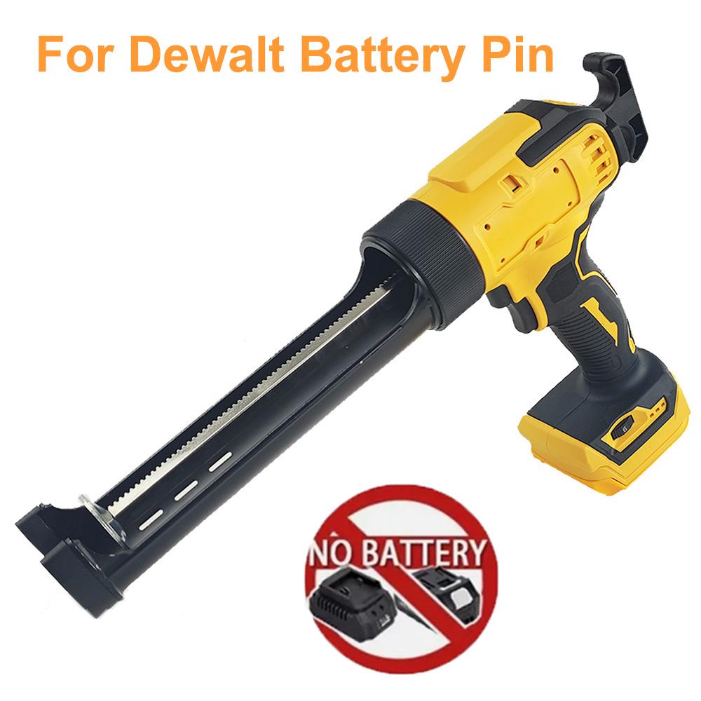 

For Dewalt 20V 18V Battery Electric Caulking Gun 6 Gear Adjustable Speed Cordless Caulking Gun Glass LED Electric Silicone Gun