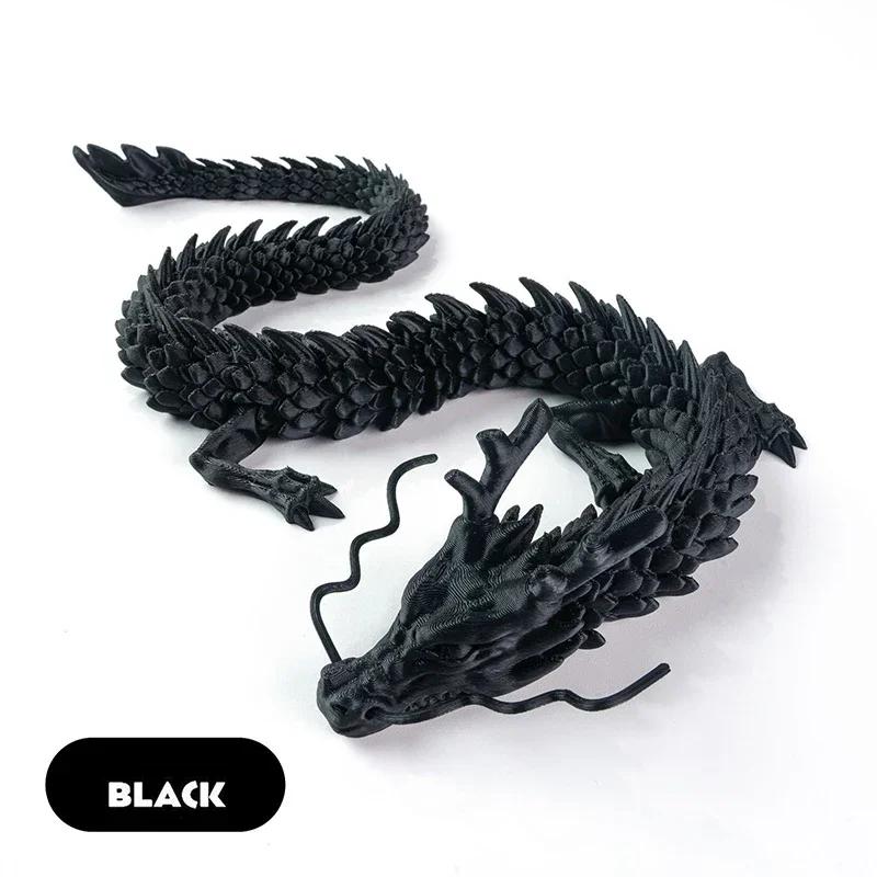 3Dprinting Resin Dragon Statue Moveable Body Joints Noctilucent Lucky Dragon Desktop Office Ornament Crafts Home Decoration Gift
