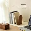 Nature Wooden Bookends Desktop Bookshelf Desk Organizer Office Home Book Accessories Storage Book Holder Wood Book Ends