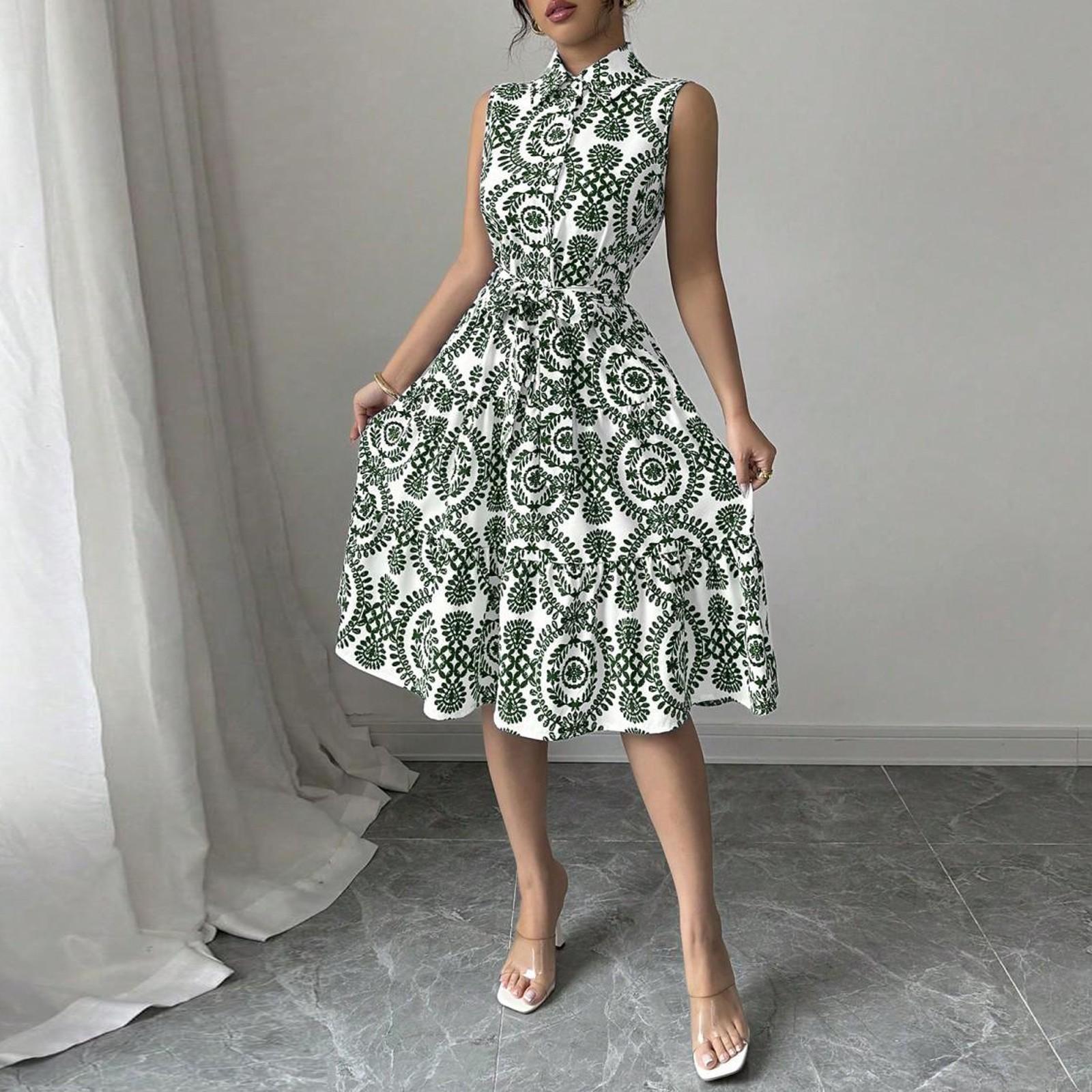 

Женский повседневный сарафан без рукавов однотонное длинное летнее пляжное макси-платье XXL зелёный