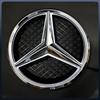 2025 Horké Pro Mercedes Benz Stříbrné A Černé OE LED Podsvícené Logo Hvězda Na Přední Mřížku Auta Pro Mercedes Benz W