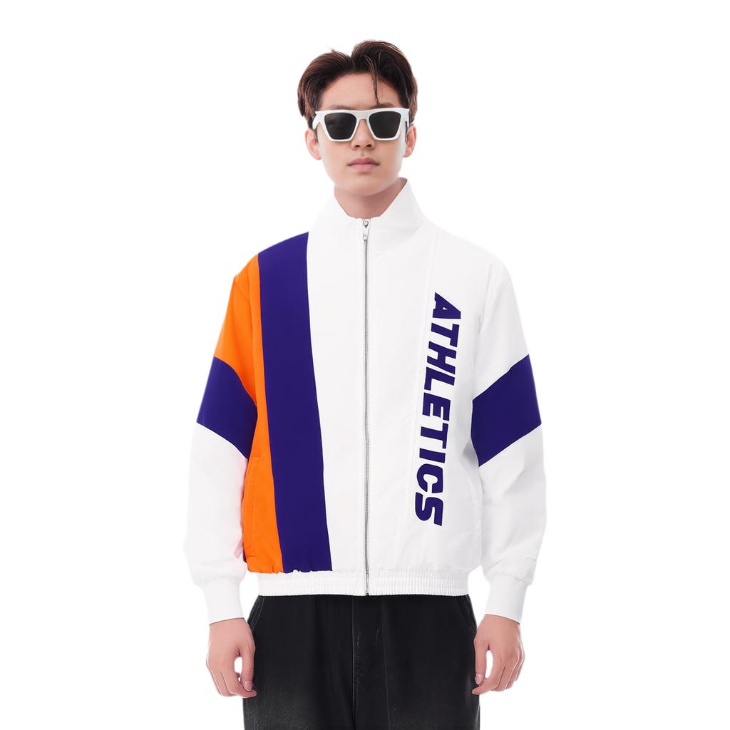 Li Ning Jacket Unisex Ivory Orange Multicolor AJDQ034-1