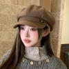 The new octagonal hat, the lady's big head circumference shows the small face, the literary painter's newsboy hat, the beret cloud hat, the autumn and