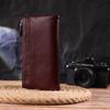 Beautiful Female Cats Made of Genuine Grained Leather CANPELLINI Wallet 21636 Burgundy