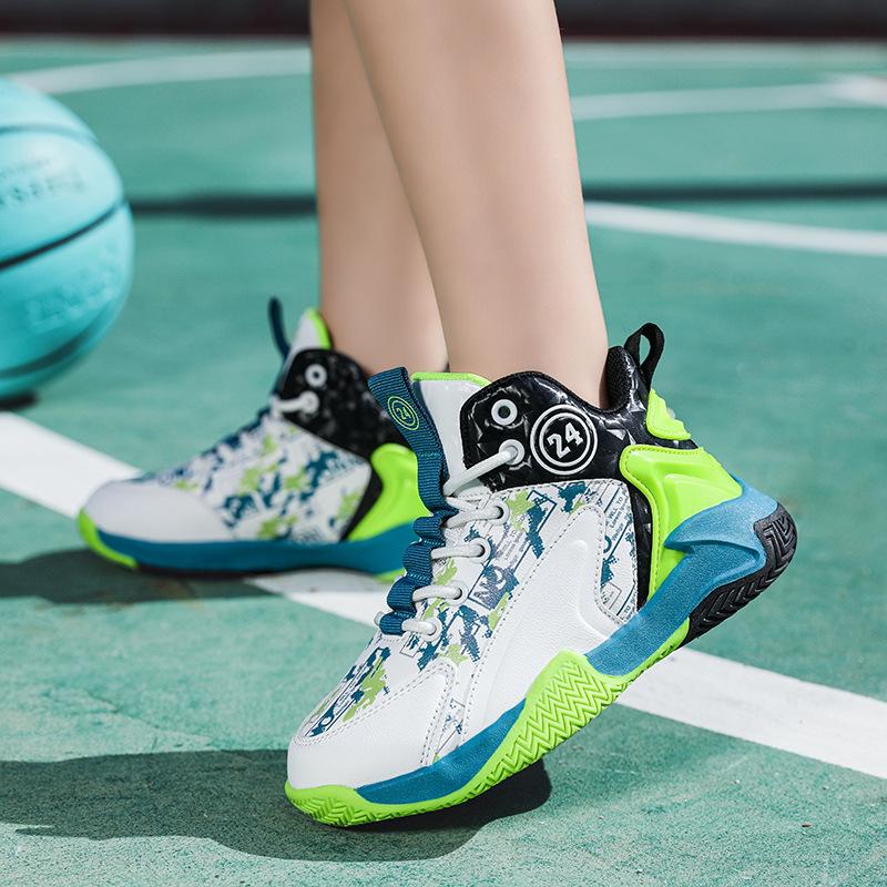 Herren High-Top Basketballschuhe Print Rutschfeste Sohle Atmungsaktives Sport-Schuhwerk