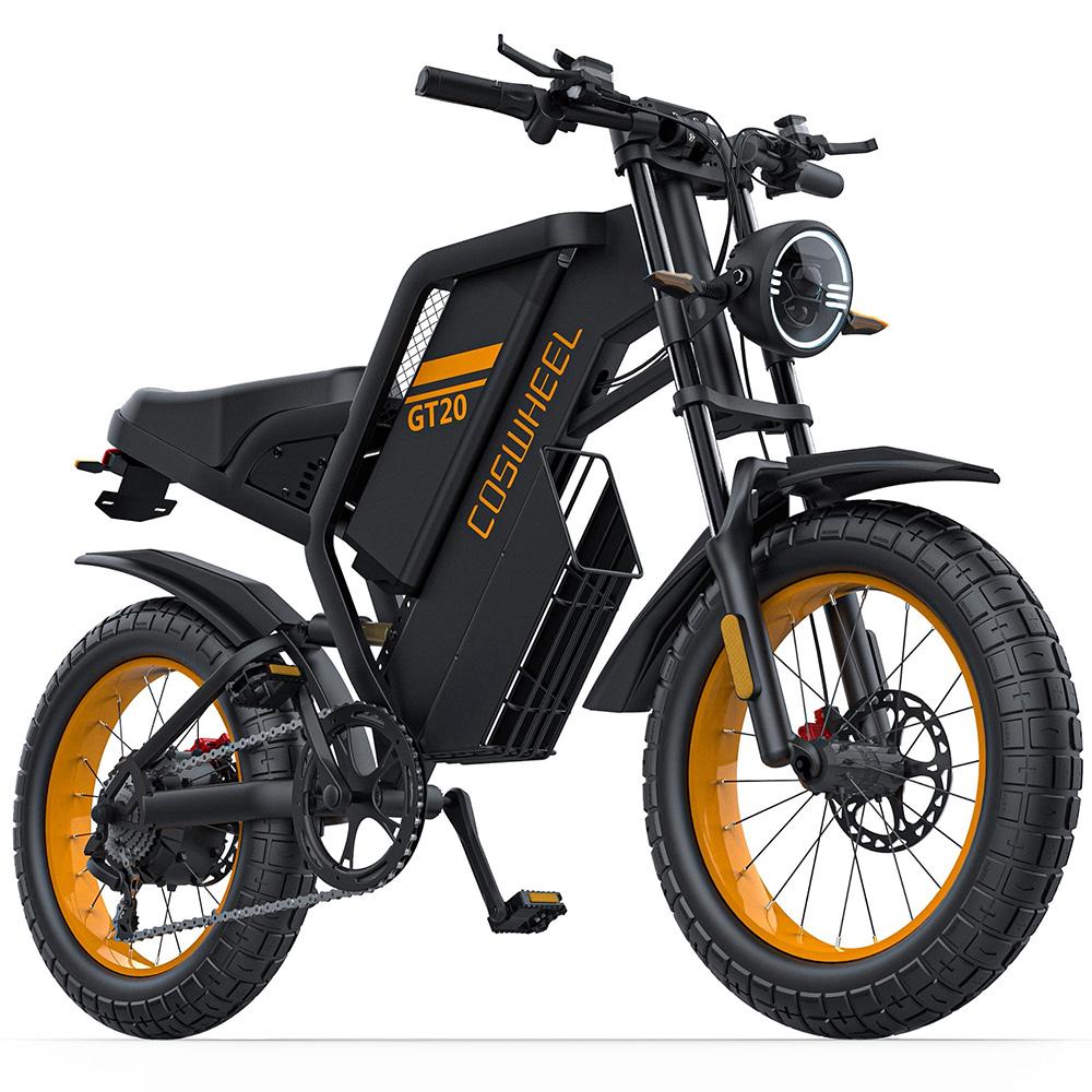 Electric Bicycle Coswheel GT20 1500W Peak Motor Fully Suspended Adult Electric Bicycle 48V 25AH Hydraulic Brake 20"x4.0" Tire