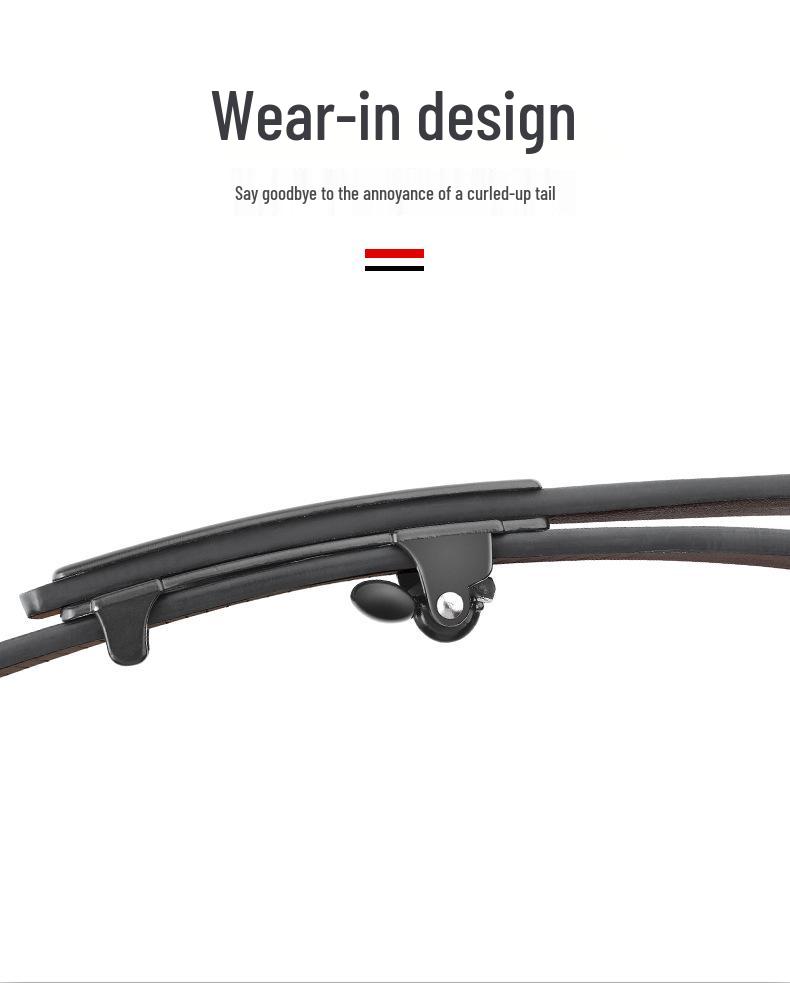 Men's Leather Alloy Automatic Buckle Belt - Business & Casual Cowhide Pants Belt