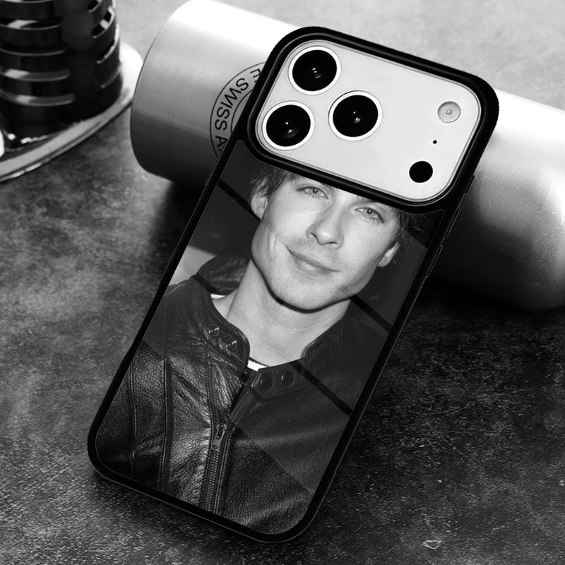 Ian Somerhalder Vampire Diaries Damon Phone Case for iPhone 17 16 15 Pro Max Air 14 13 12 11 Plus Shockproof Cover