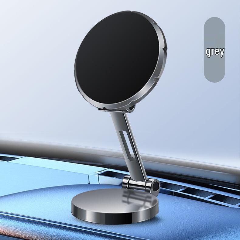 Double Foldable Magnetic Car Dashboard Phone Holder - High-End Rotatable Design