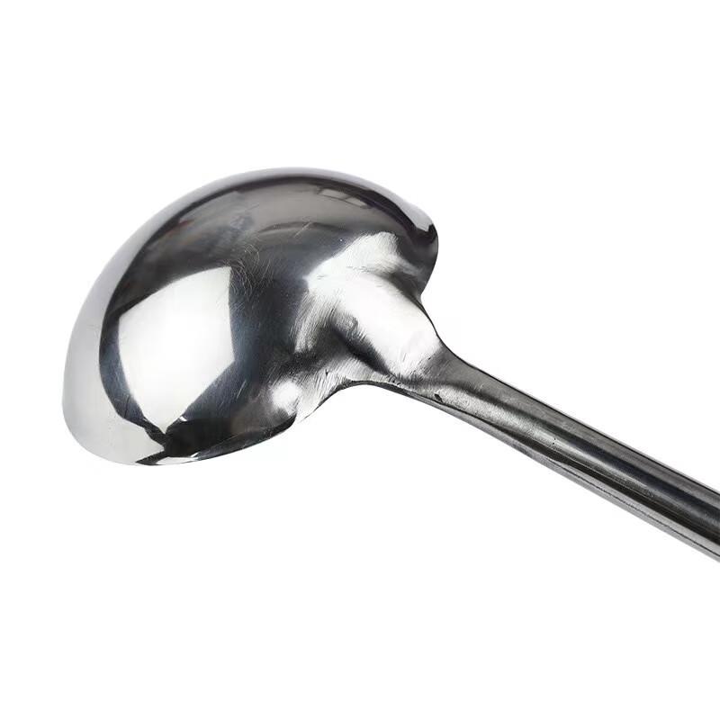 BumanChun Long Handle Stainless Steel Chef's Stir-Fry Ladle