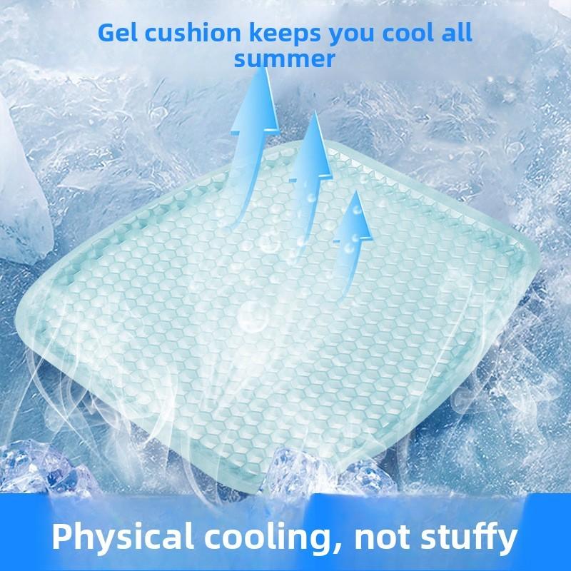 Seat Cushion Honeycomb Gel Breathable Cooling Pad Multifunctional Egg Shaped Auto Mat For All Seasons Summer Heat Relief Use