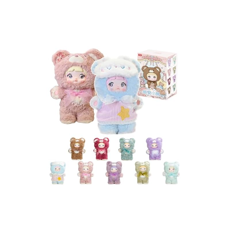 TOP TOY x Nommi "Goodnight Bear 400%" Series Plush Toy [1 Piece] Gachapon Blind Box Figure Plastic Model Premium Soft Vinyl Toy Birthday Gift Original