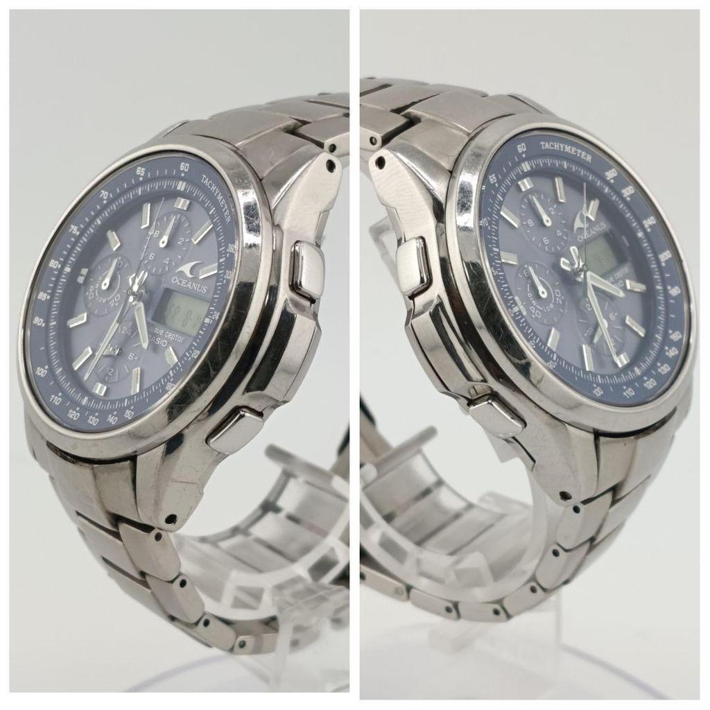 Used New battery/Working, First Generation Oceanus OCW-500TDJ, Radio-controlled Solar, Blue Dial