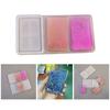DIY High Definition Transparent Moulds Flowing Sand Goo Card Brick Silicone Mold   Unique Decorations Making Resin Mold