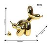 European Style Copper Balloon Dog Statue: Shiny Animal Art Sculpture for Home Décor