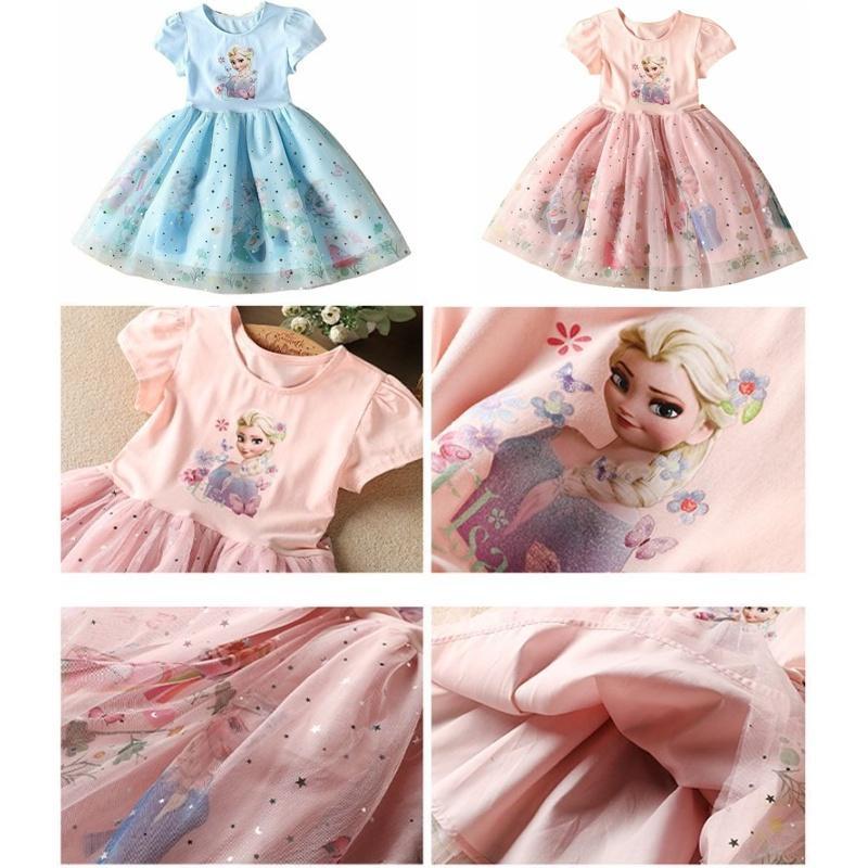 Frozen Elsa Princess Dress For Kids Girls Soft Comfortable Fabric Perfect For Parties!
