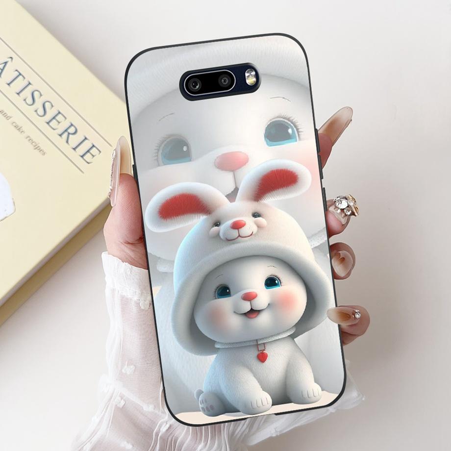 For LG V50s V50 ThinQ Phone Case LG G8X ThinQ V50 Dual Screen Back Cover Soft Silicone Fundas Lovely Panda Rabbit Flower Cartoon