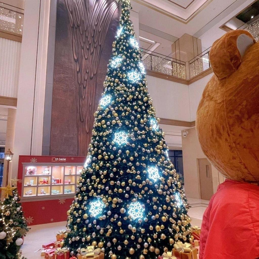 Large Luminous Christmas Tree Frame - 3 to 10 Meters for Hotels & Malls