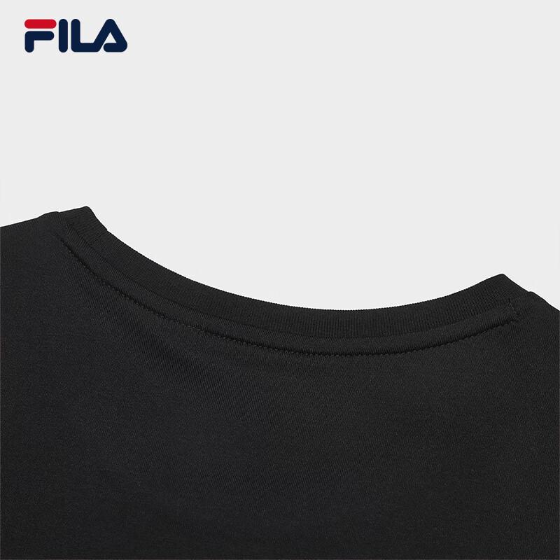 FILA Women's Casual Knitted Short Sleeve Round Neck T-Shirt