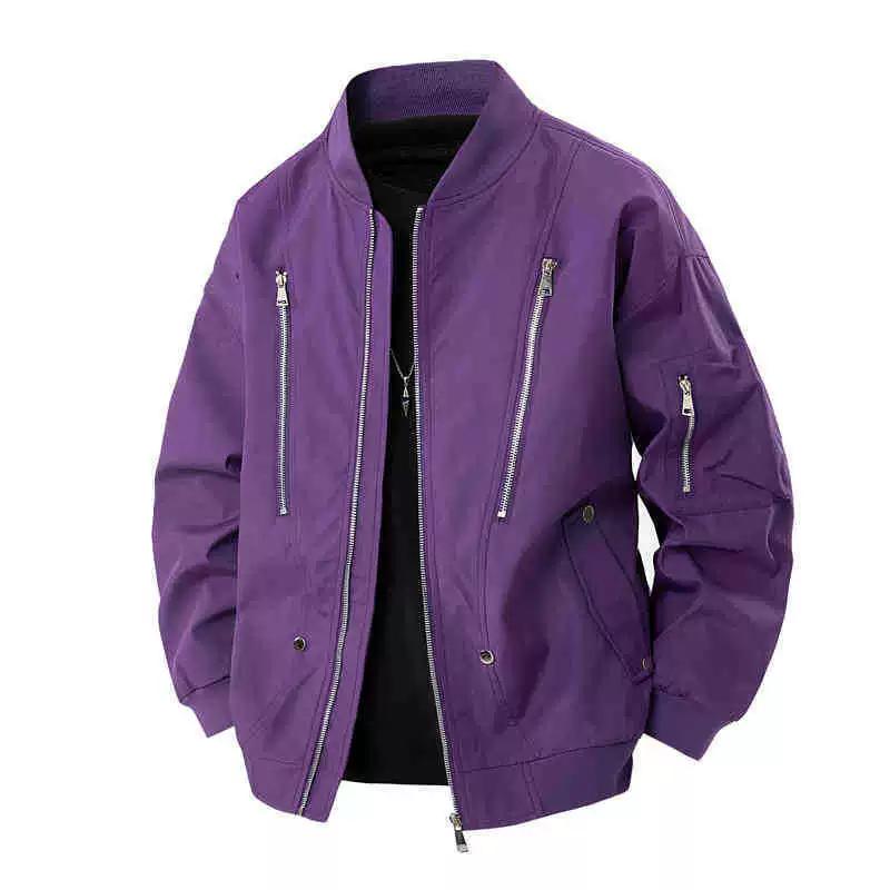 Spring and Autumn Loose Windproof Versatile Baseball Collar Flying Jacket