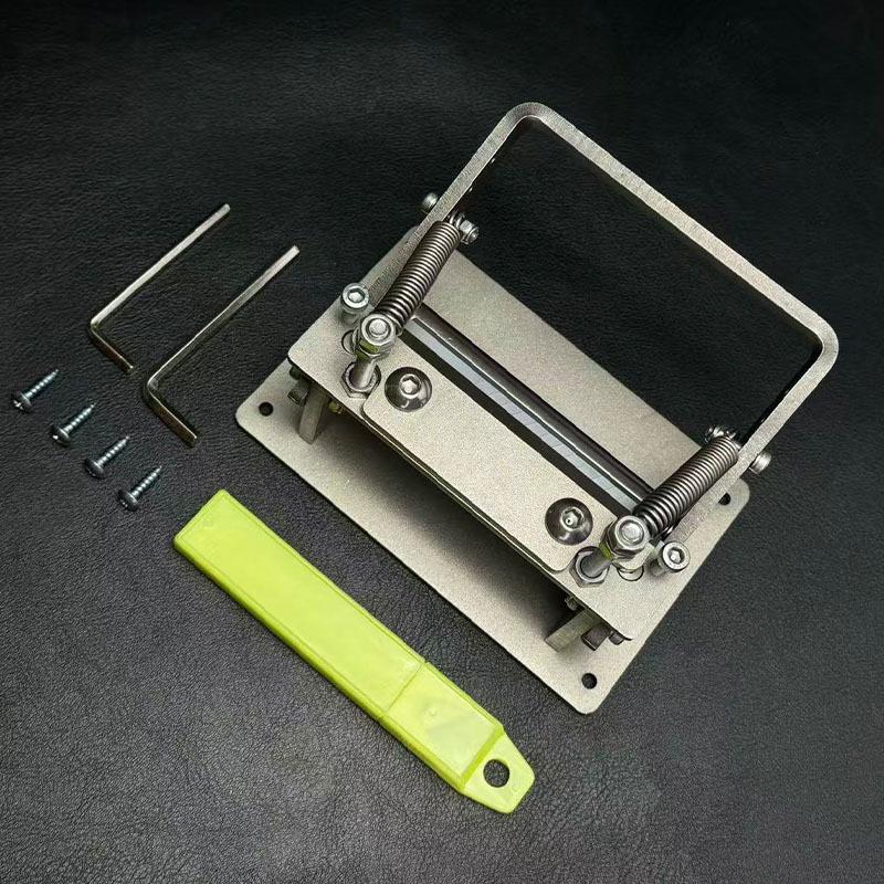 1 ks Umělecká kůže Nástroje na kůži Celá nerezová ocel DIY Rostlinné činění Stroj na loupání a tenčení kůže