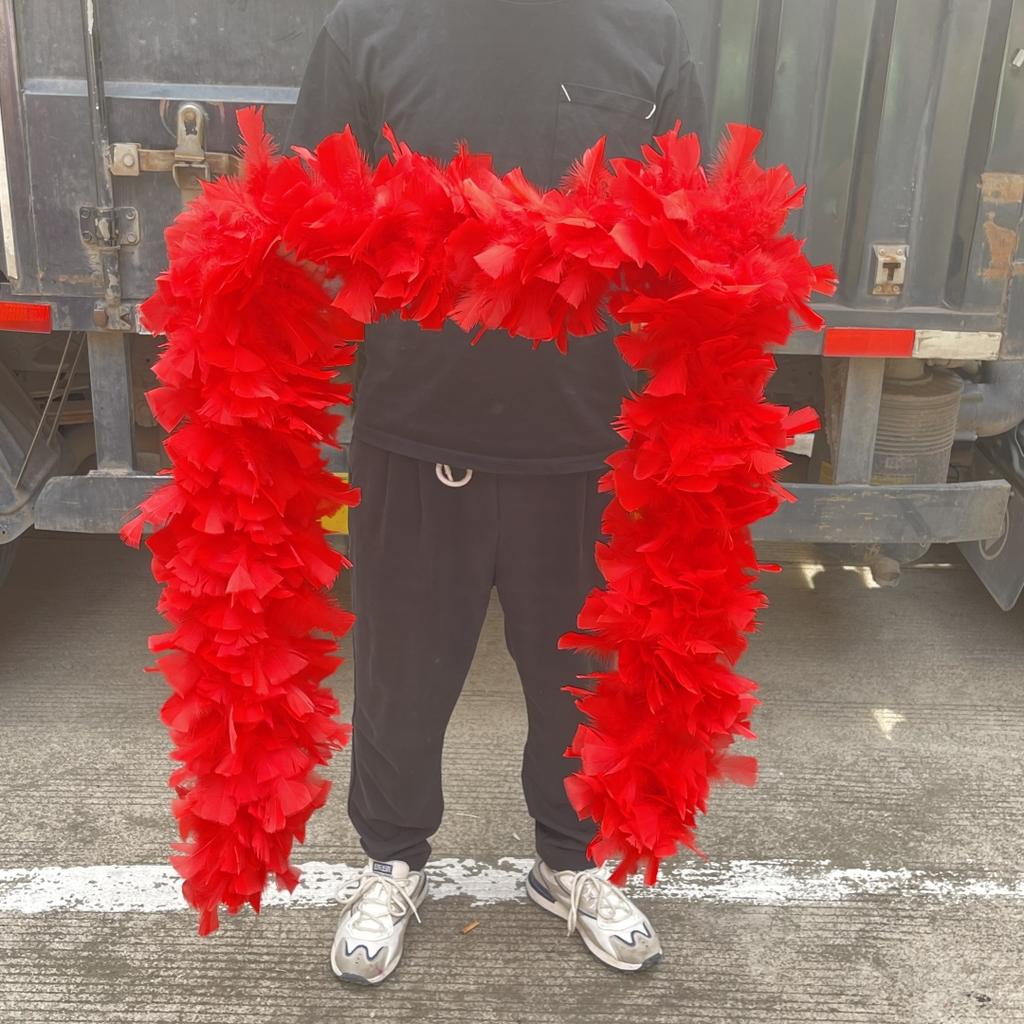 DIY 2 Yards Fluffy  Turkey Marabou Feathers Boa 200Grams White Feather for Crafts Wedding Party Christmas Decoration Plumes Shawl