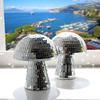 Reflective Mushroom Disco Ball Ornament
