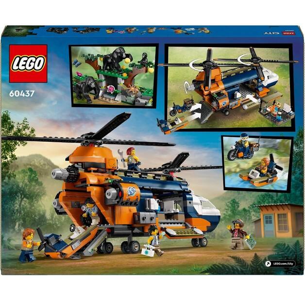 LEGO City 60437 Jungle Explorer Helicopter At Base Camp