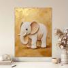 5D Pearl Art Elephant Floral Design DIY Rhinestone Painting Frameless Wall Decor Handmade Craft Gift for Home Bedroom Living Room