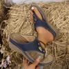Fashion Woman Slippers Lightweight Orthopedic Slippers Summer Wedge Sandals Leather Non-Slip Soft Platform Shoes Flip Flops Slides Women