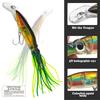 Sea Fishing Long Shot Big Octopus Squid Bait Luya Bait Fake Bait With Beard Plastic Squid Bait