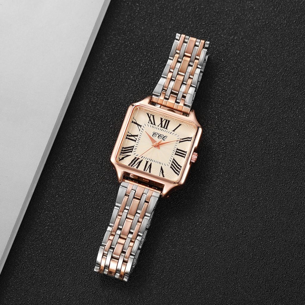 Fashion Square Women Watches Simple Roma Dial Ladies Quartz Wristwatches Reloj Mujer Girls Clock Gift