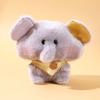 Stuffed Cartoon Raccoon Rabbit Elephant Bear Cat Doll Simulation Forest Animals Plush Toys for Christmas Gift 15cm