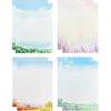 48 Lined Writing Stationery Paper, Beautiful Designs for Writing Letter, Notes, Invitations, Craft, 8 Different Style (11.4 x 8.26")