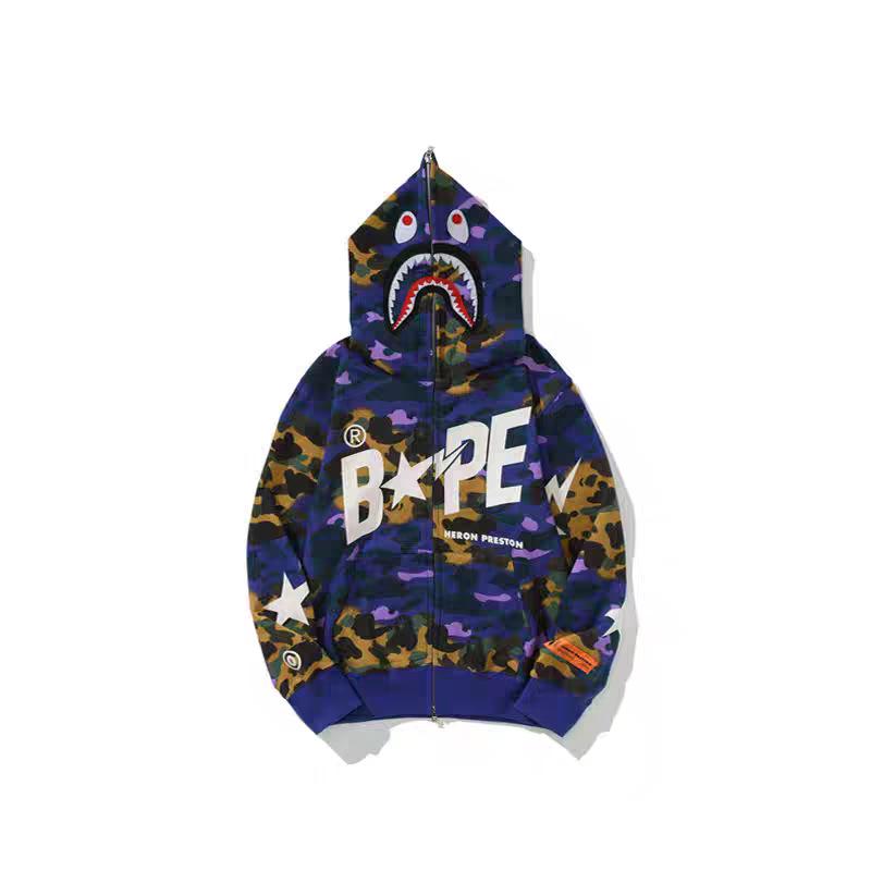 Unisex 3D Print Multi-color Shark Hoodie, 2025 Classic Loose Fit, Plus Size Cardigan Jacket