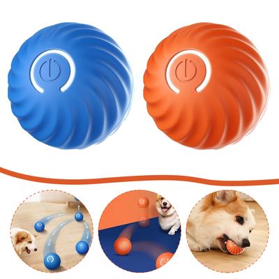 Bola de brinquedo interativa para animais de estimação, brinquedo inteligente para cachorro, bola com movimento automático, quicando e automovimento, bola ativada por movimento para presente de aniversário de filhotes