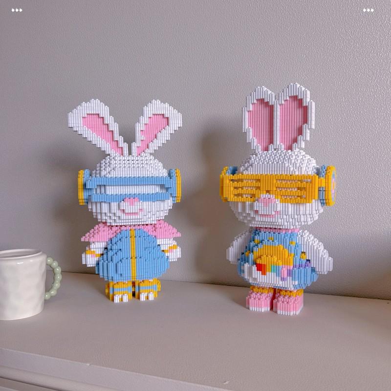 Chao Le Sen Flying Rabbit Building Blocks: Educational, Handmade Jigsaw Puzzle & Ornament Gift